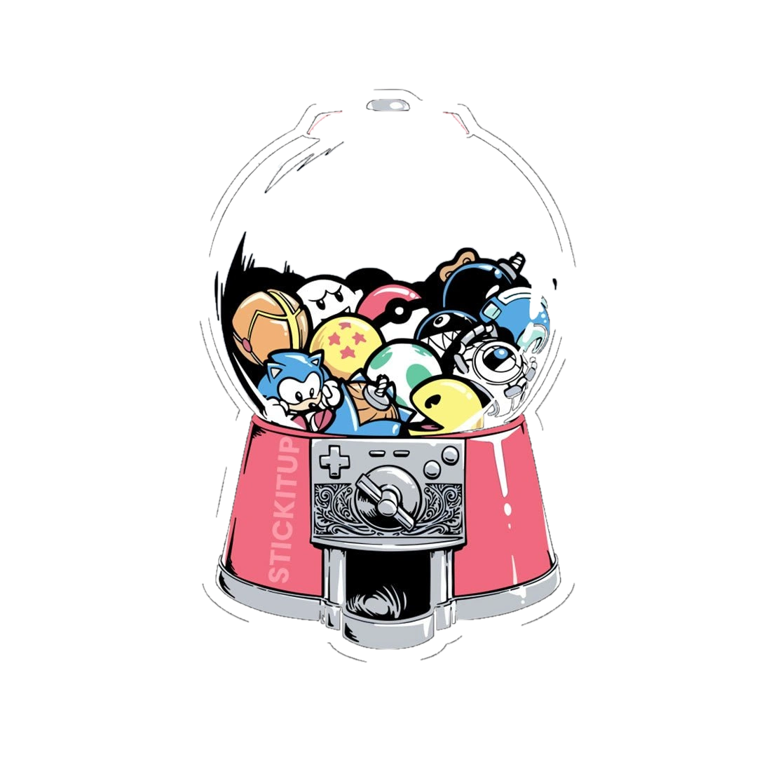 Anime Candy Machine Sticker